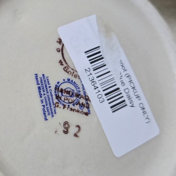 Share Boleslawiec Polish Pottery Coneflower Blue 92 teapot and matching mug set - Picture 6 of 8